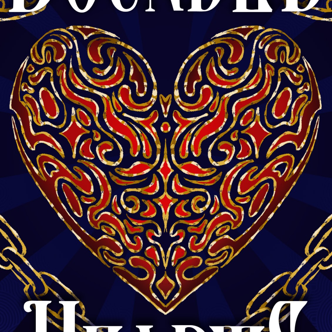 Premade "Two Bounded Hearts" - Illustrated Fantasy Romance Book Cover